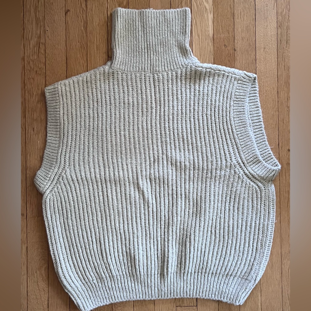 Women's Chunky Turtleneck Sweater Vest